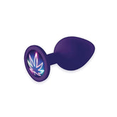 The 9's Booty Talk - Neon Leaf Silicone Butt Plug 2.63 Inch Butt Plugs